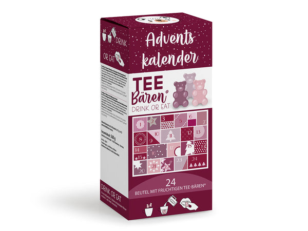 neu Tee-Bären®Adventskalender 24 x 15 g, rot
