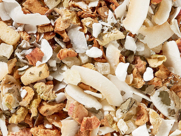 neu Früchteteemischung Kokosmakrone  aromatisiert