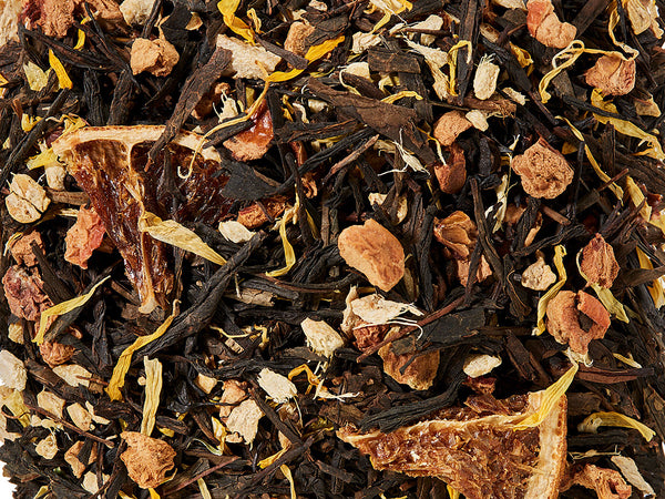 neu Schwarzteemischung Black Sencha Ingwer-Orange Ingwer-Orangen-Note aromatisiert kontrollierter Anbau