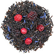 Brombeer Schwarztee-Mischung mit Kräutern und Fruchtstücken, aromatisiert