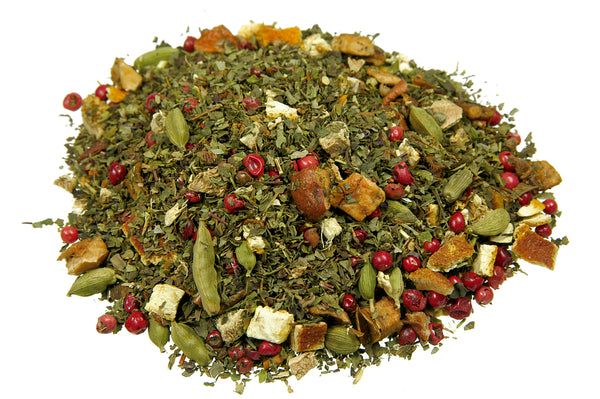 Tulsi Orange Ingwer natürlich Kräuterteemischung, aromatisiert Orange-Ingwer-Geschmack
