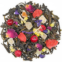 Weißer Tee,  Tee der langen Freundschaft mit Kräutern und Fruchtstücken, aromatisiert
