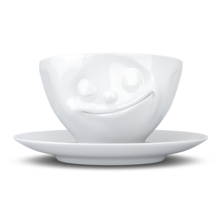 Fiftyeight Kaffee Tasse "Verpennt" weiß, 200 ml Porzellan T_01_45_01