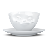Fiftyeight Kaffee Tasse grinsend weiß, 200 ml Porzellan T_01_41_01