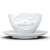 Fiftyeight Kaffee Tasse lachend weiß, 200 ml Porzellan T.01.44.01
