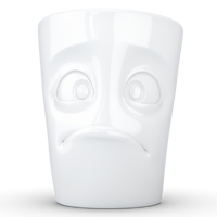 Gesichtertasse Fiftyeight Henkelbecher "Verdutzt"  350ml weiß, Porzellan T_01_84_01